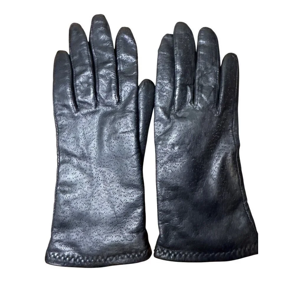 Vintage 80's/90's Lined‎ Leather Thinsulate Insulated Gloves XL